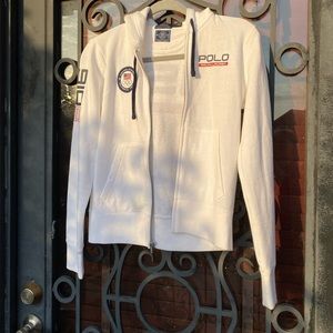 POLO Ralph Lauren Official 2016 Olympic Team Brasil White Jacket Size Small